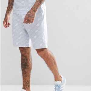 Adidas originals men’s blue all over print shorts